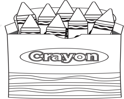 Coloring Trend Thumbnail Size Crayon Shape Coloring - Crayola Crayon Coloring Page (400x322)