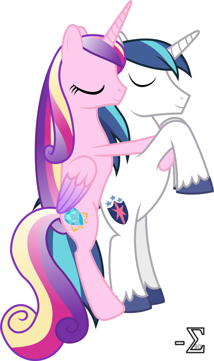 Princess Cadance And Shining Armour Sleeping By 90sigma - My Little Pony Princess Cadence And Shining Armor Love (689x1160)