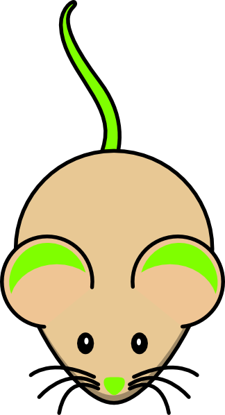 Transgenic Mouse Expression Clip Art At Clker - Mouse Clip Art (324x598)