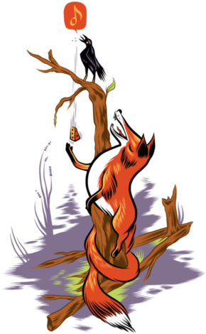 The Fox And The Crow Design Idea - Fox And The Crow (470x470)