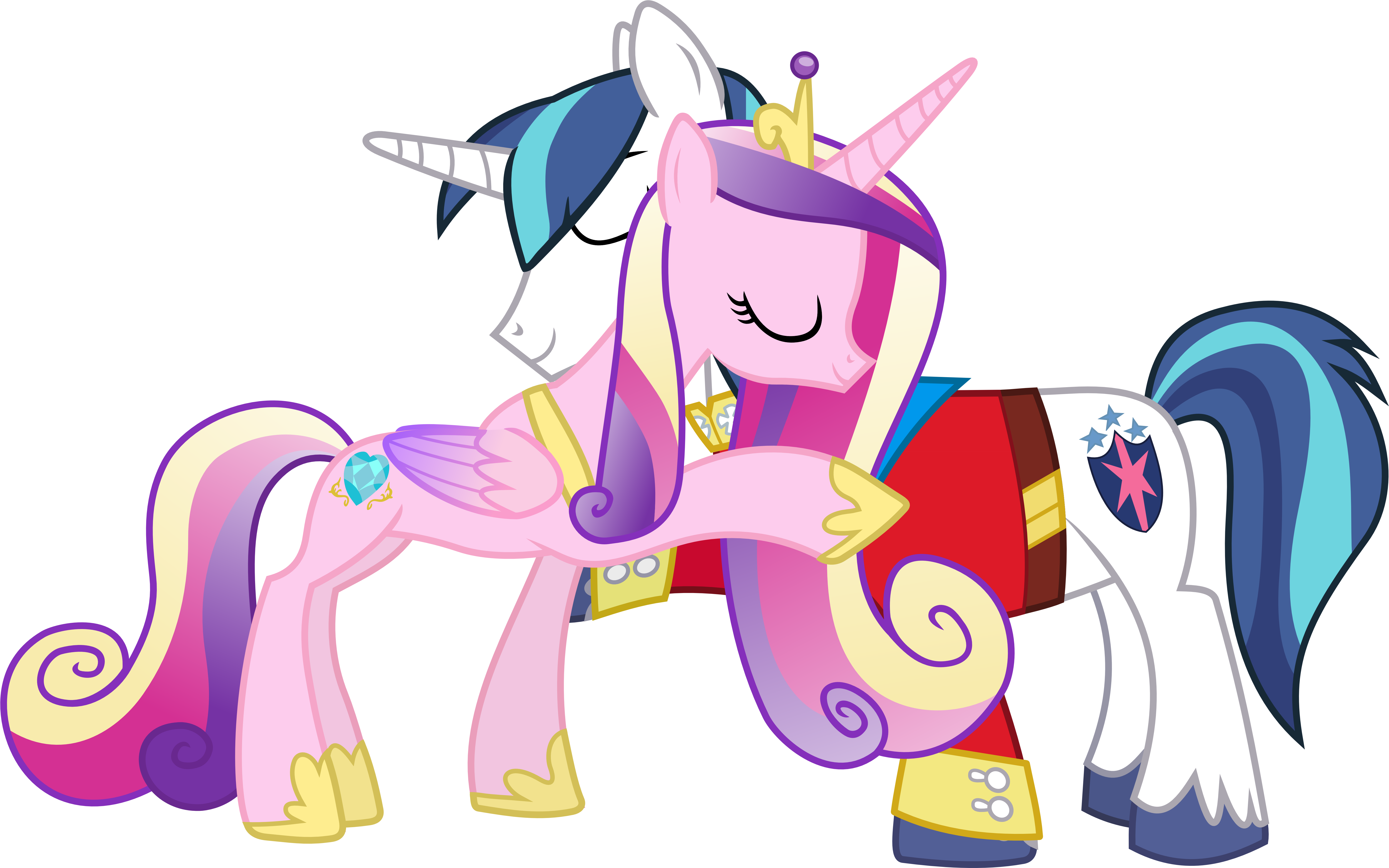 My Little Pony Prince Shining Armor And Princess Cadence - My Little Pony Princess Cadence And Shining Armor (6390x4000)