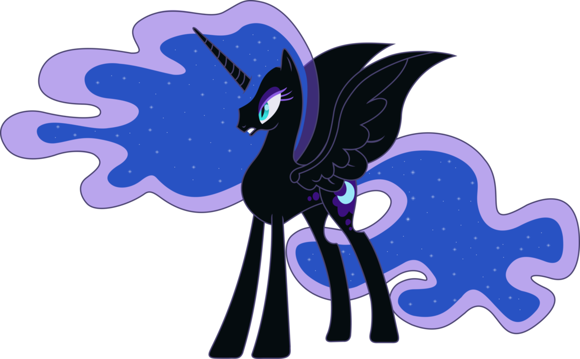 Nightmare Moon By Theponymuseum - Mlp Nightmare Moon Base.