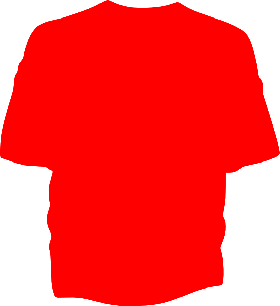 T Shirt Rot Clipart (546x595)