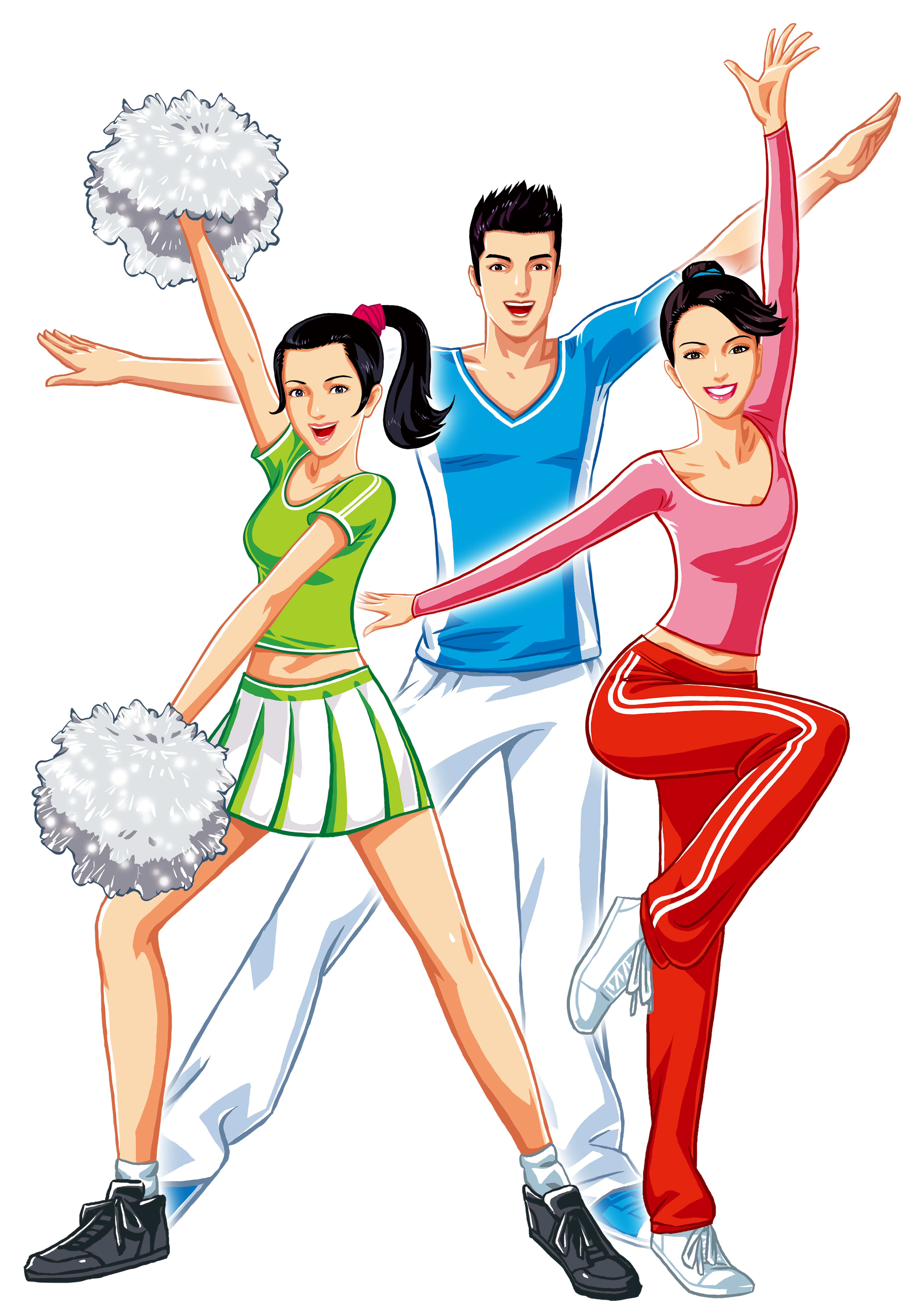 Cartoon Poster Download Dance - Aerobics (4724x6614)