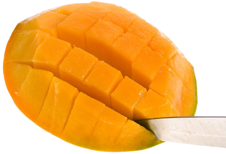 Sliced Mango Png Image - 1 Cut Mango Png (900x627)
