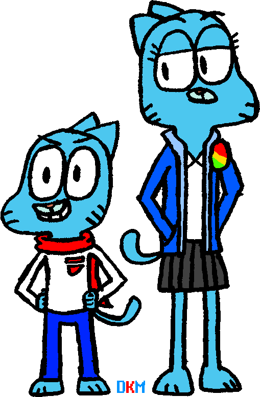 Cheeky Cat Kid And La - Cartoon (509x777)