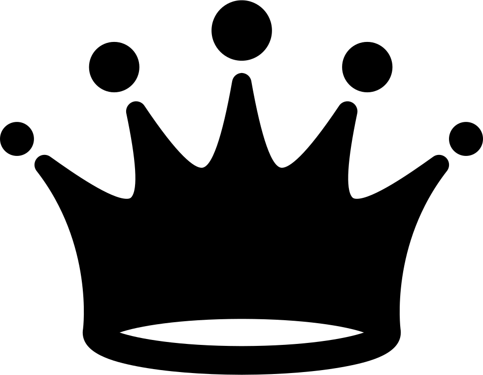 Queen Clip Art Black And White Download - Crown Icon Png (980x760)