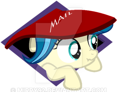 Tina In Her Mailbox - Cartoon (400x309)