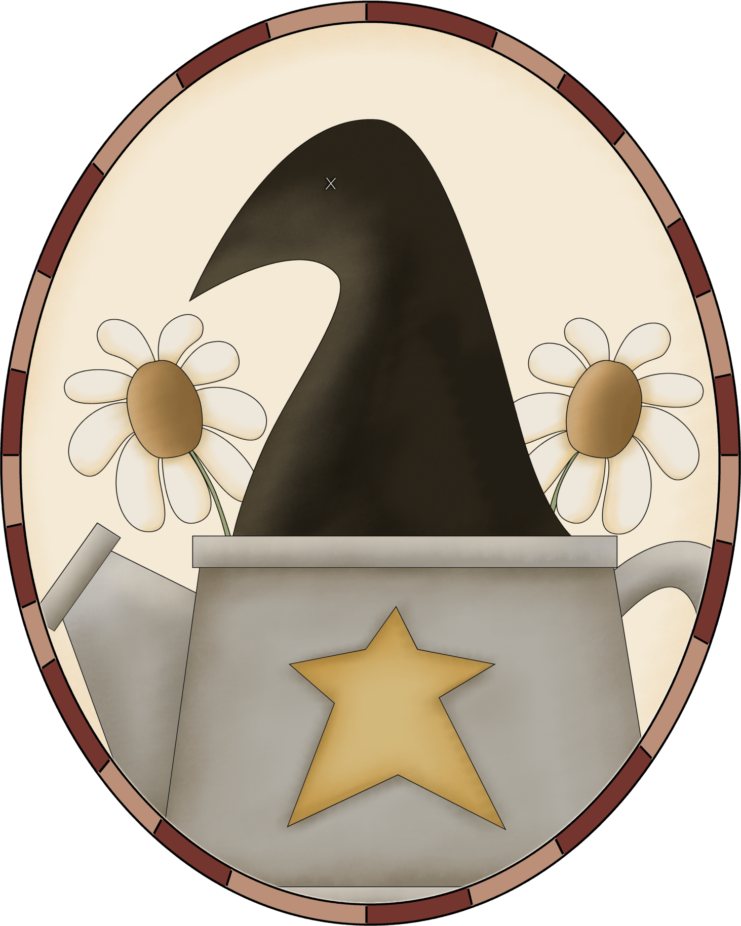 Make Your Own Primitive Decoration - Circle (1463x1830)