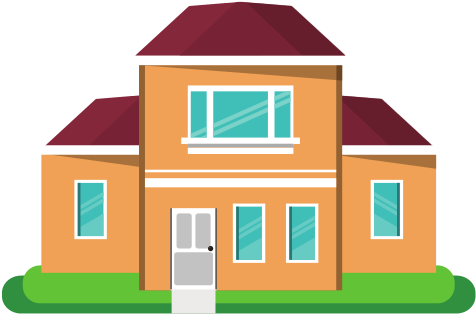 House Vector Illustration - Modern House Cartoon (550x550)