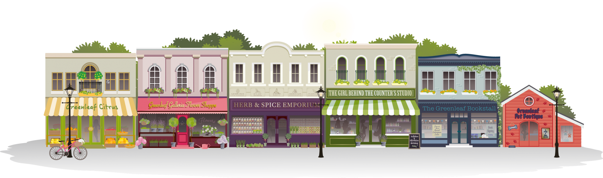 House Illustrations Download - Retail (2000x592)