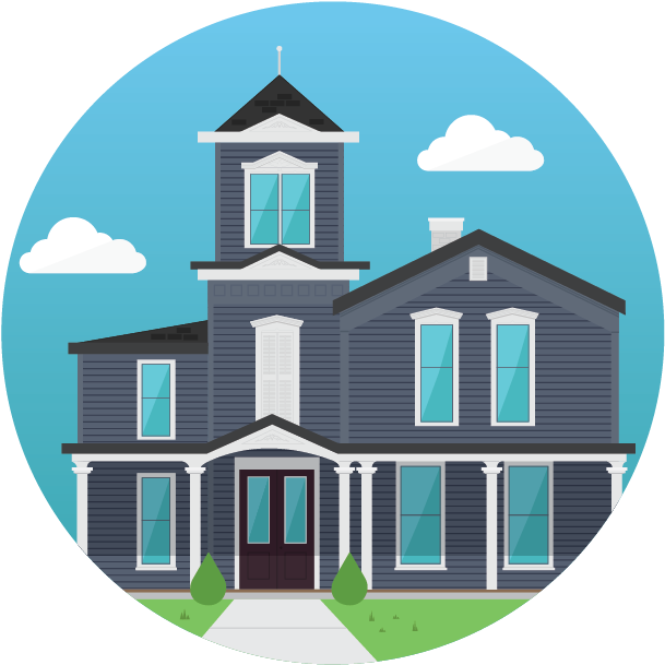 House Illustration - Chapel (651x651)