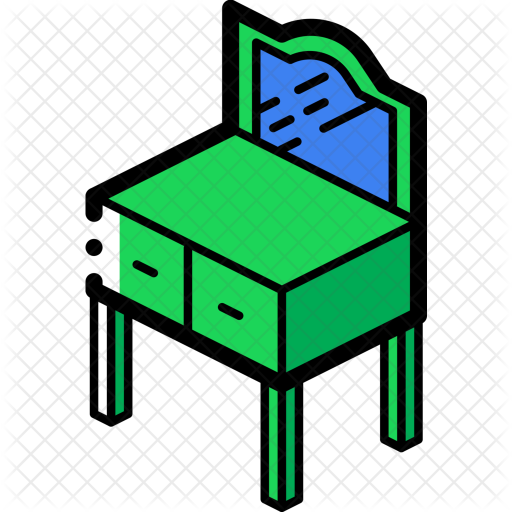 Dressing Table Icon - Furniture (512x512)