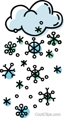 Storm Clouds With Snowflakes Royalty Free Vector Clip - Poem About Winter Season (261x480)