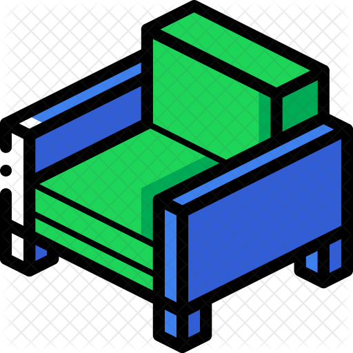 Armchair Icon - Furniture (512x512)