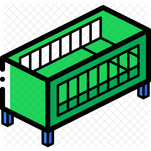 Cot Icon - Camp Bed (512x512)