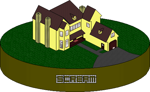 Pixel Scream House By Toems - Artificial Turf (479x294)