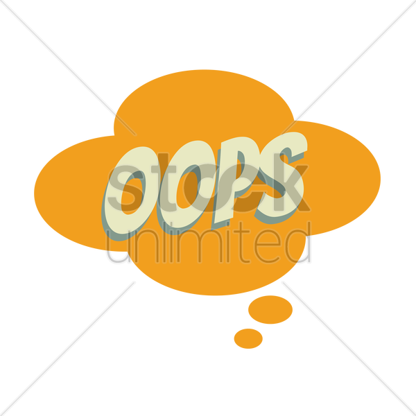 Speech Bubble With Oops - Clip Art (600x600)