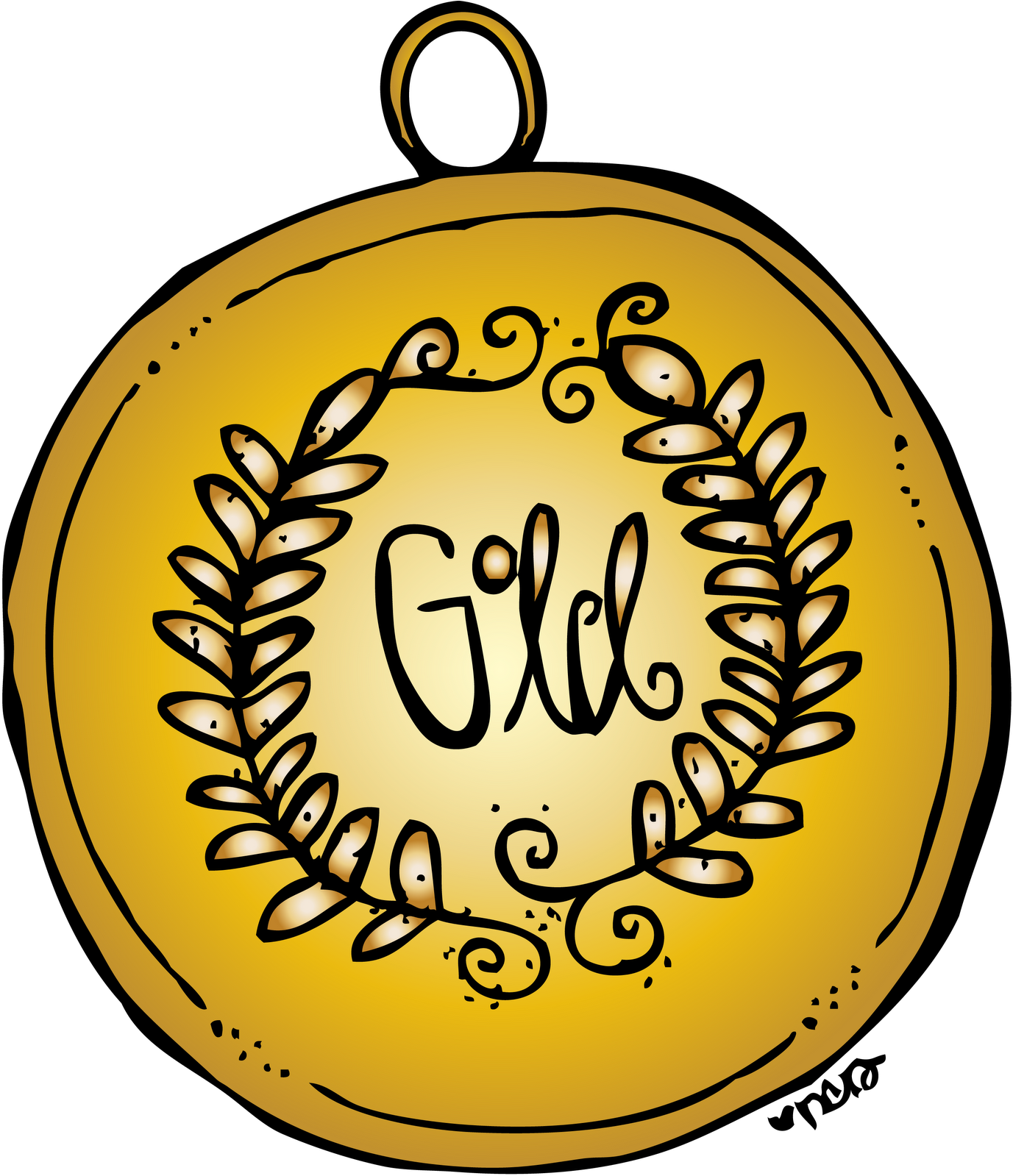 Trends For Olympic Gold Medal 2014 Clip Art - Melonheadz Olympics (1391x1600)