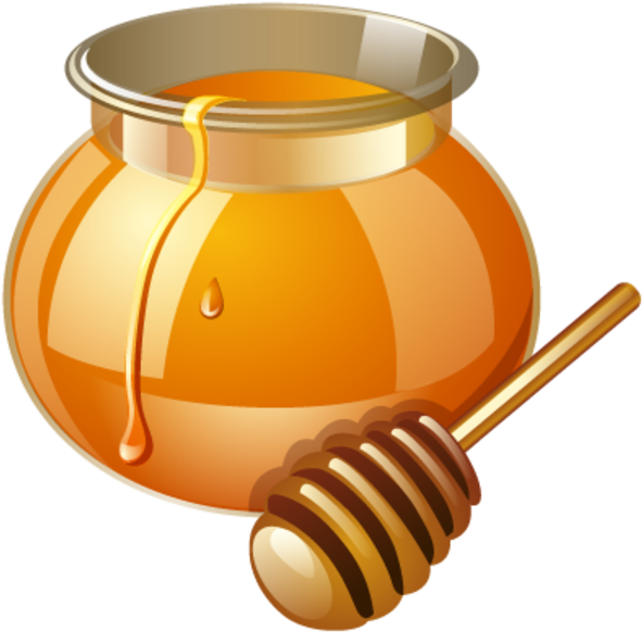 Apple And Honey Clipart (600x600)