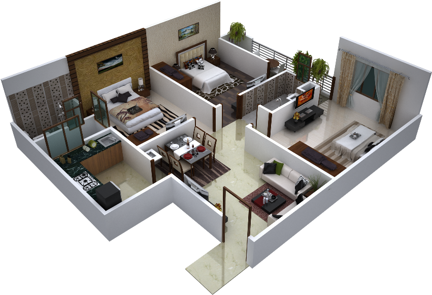 1300 Sq Ft House Plans In India - 1400 Square Feet House (888x666)