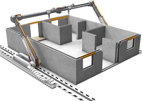 3d Printer In Construction Industry - 3d Printer For Houses (500x500)
