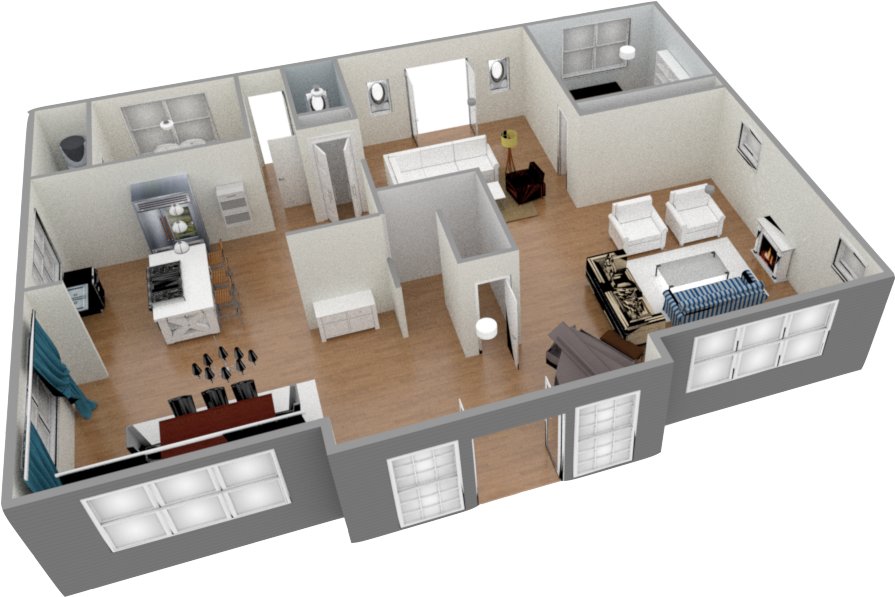 Inspiring Virtual House Plans 3d Floor Seattle Real - 3d Floor Plan Online (950x634)