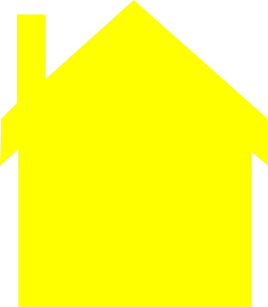 Yellow House Silhouette (522x598)