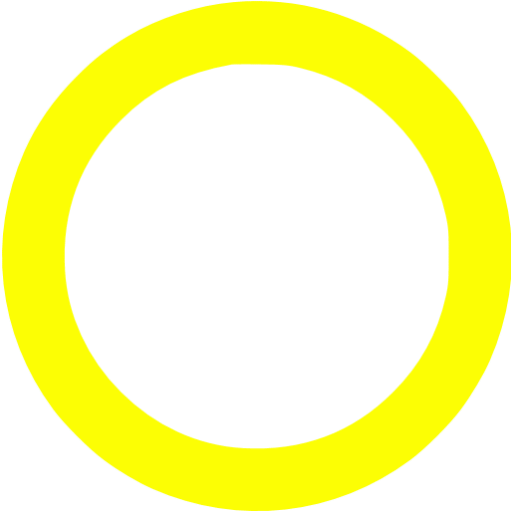 Transparent Circle Yellow Outline (512x512)