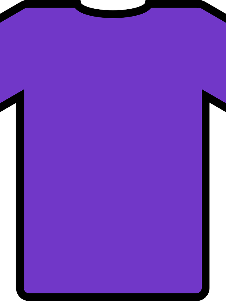 It's All About That Ragged Purple Shirt - T Shirt Clipart (780x1036)