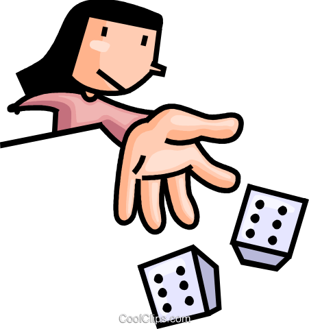 Dice Clipart Roll Dice - Bet Clipart (451x480)