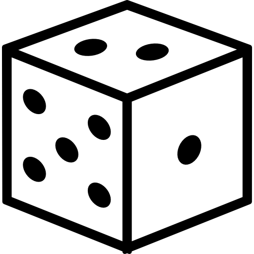 Dice Cube Outline Free Icon - Cube Dice (512x512)