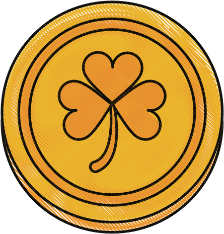 Gold Coin Saint Patrick Design - Wharf House Restaurant (550x550)