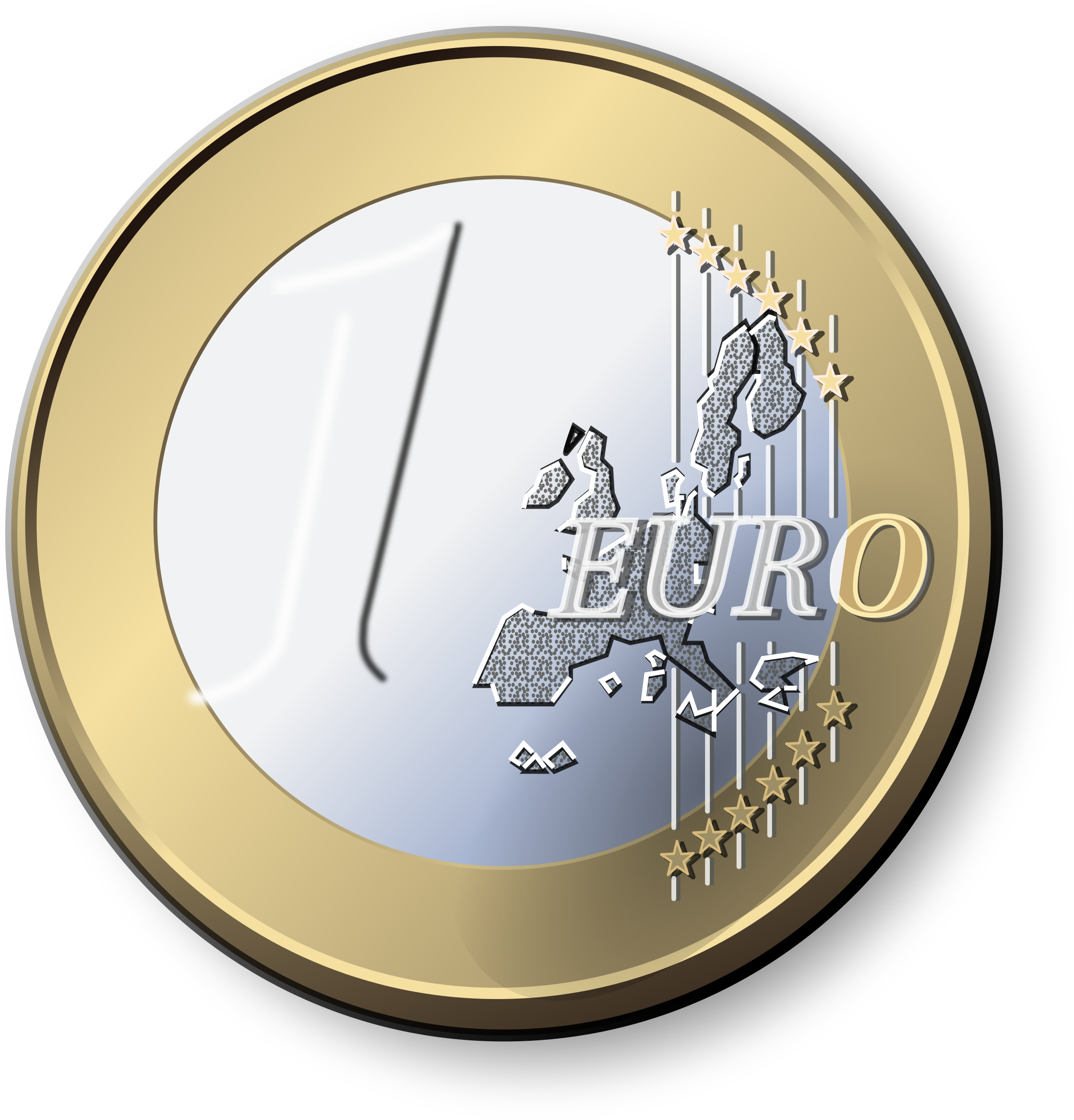 One Euro Coin - Euro Coin Transparent (2400x2400)