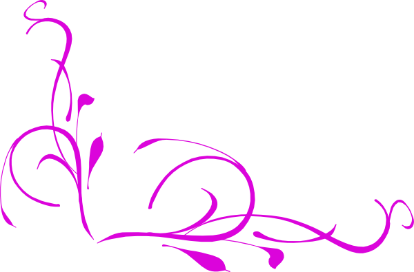 Purple Swirl Clip Art At Clker - Vine Clip Art (600x395)
