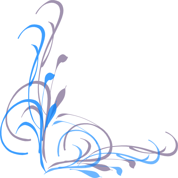 Corner Swirl Clipart - Clip Art (594x596)