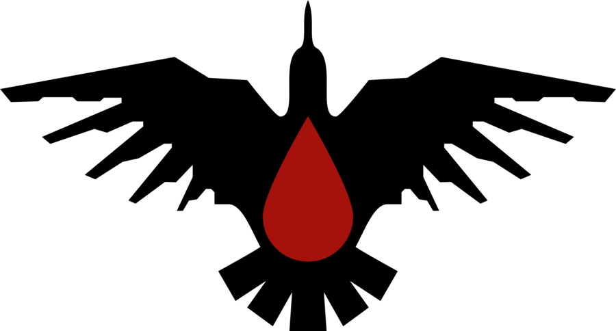 Blood Ravens Chapter Badge By Drdraze - Space Marine Blood Raven Symbol (900x484)