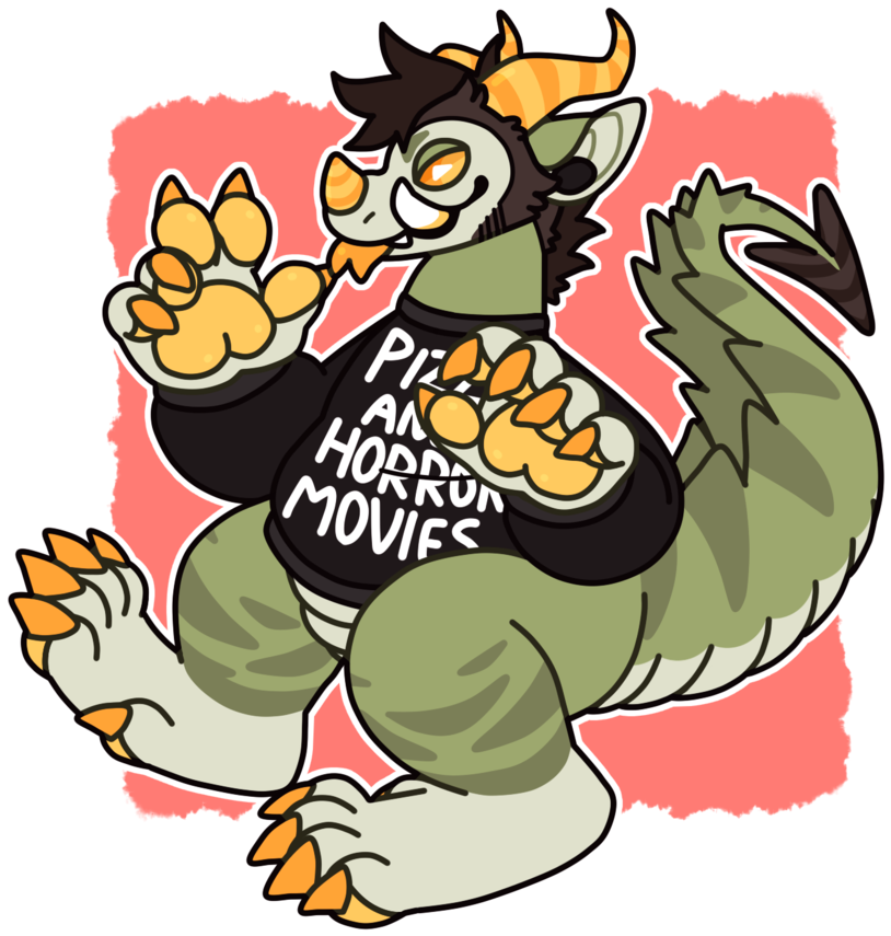 Chill Monster Dude By Maggotpudding - Cartoon (873x915)