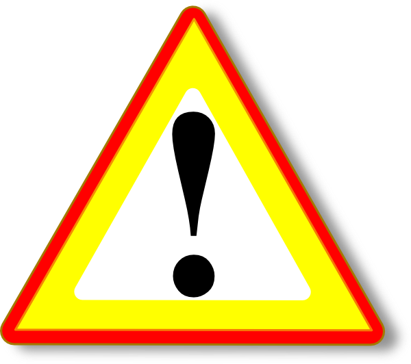 Red Warning Triangle Clip Art Images Femalecelebrity - Traffic Sign (600x532)