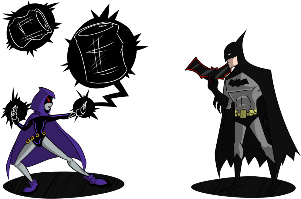 Batman Vs Raven By The White Monster - Raven Batman (1024x745)