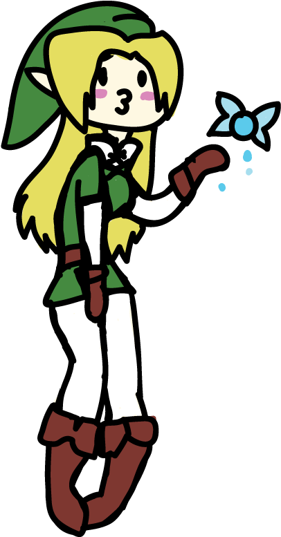 Female Link In Adventure Time Awesomeness Nyaa By Sharpie-sensei - Cartoon (612x792)