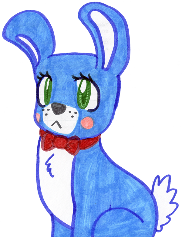 Bonnie The Bunny - Cartoon (600x783)