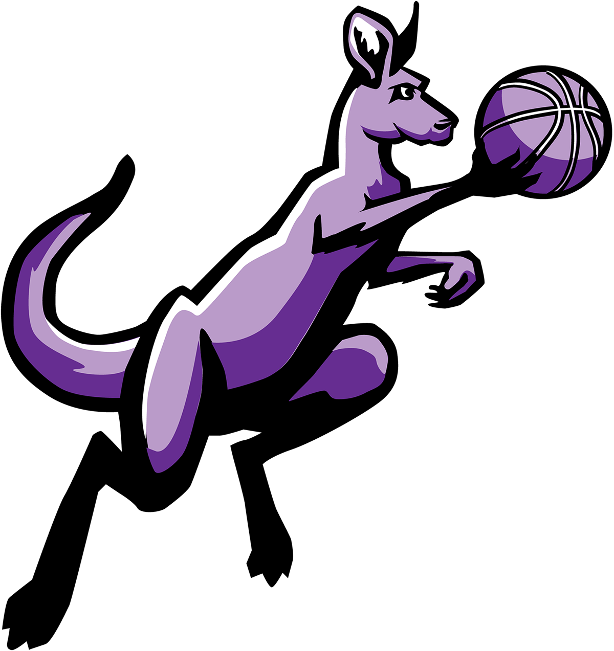 Basketball Mascot Captured Going For A Lay-up - School (1200x1273)