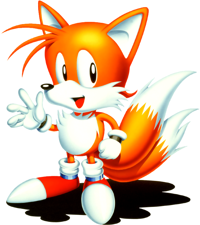 Sonic The Hedgehog Clipart Sonic 2 - Classic Tails The Fox (672x736)