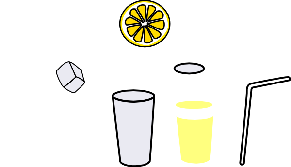 Lemonade Shop Etsy,clip Art For Esl Flashcards Genki - Fit Lemon Change Purse, Women's, Floral White/gold (600x346)