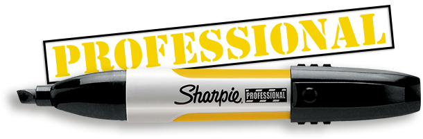 Non-slip Barrel And Cap Click To Expand - Markers Sharpie Professional Blue Box 12 (610x201)