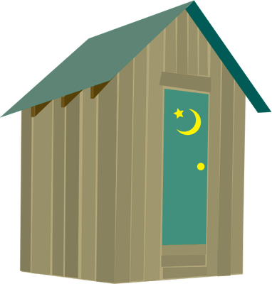 Ian Symbol Park Outhouse - Outhouse (382x400)