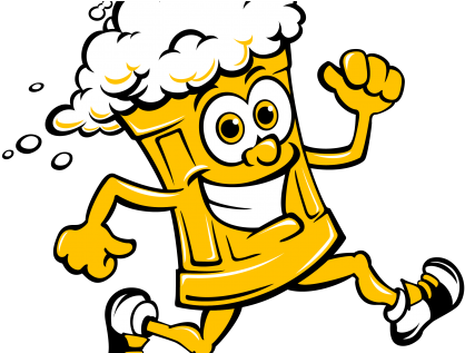 Illustration By Vector Tradition Templeton 5k Beer - Beer Running Png (460x316)