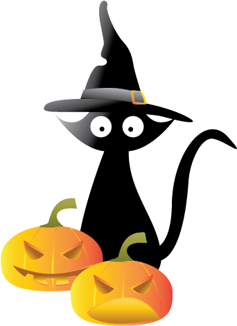 Cat, Feline, Halloween, Hauted, Pampkins, Scary Icon, - Halloween Black Cat Icon (512x512)