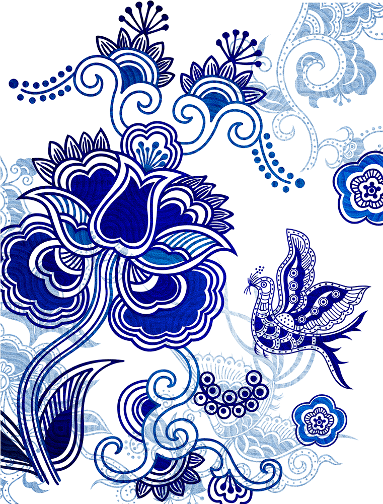 Frame Options - Floral Abstract (1000x1000)